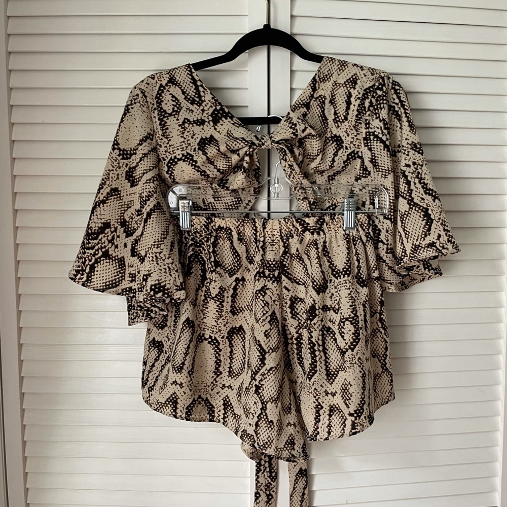 Animal print summer set